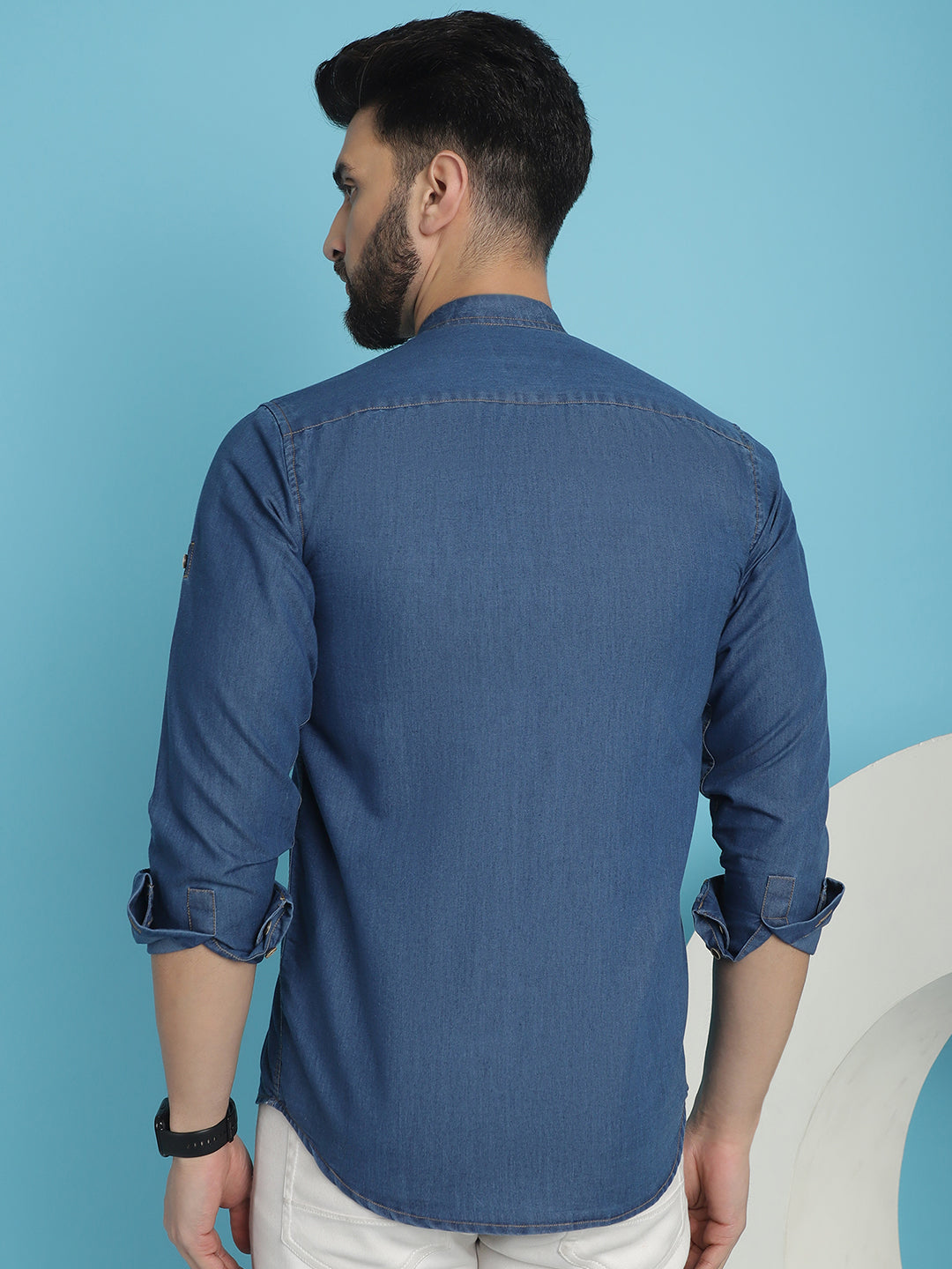 Denim Casual Shirt for Men - Blue