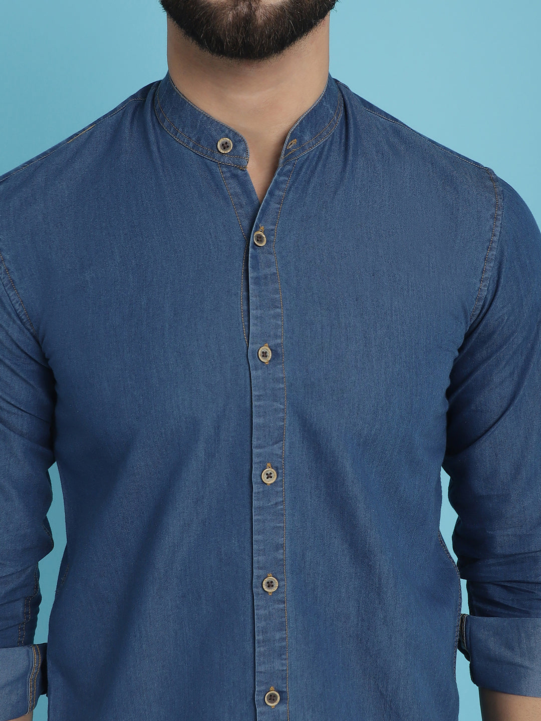 Denim Casual Shirt for Men - Blue