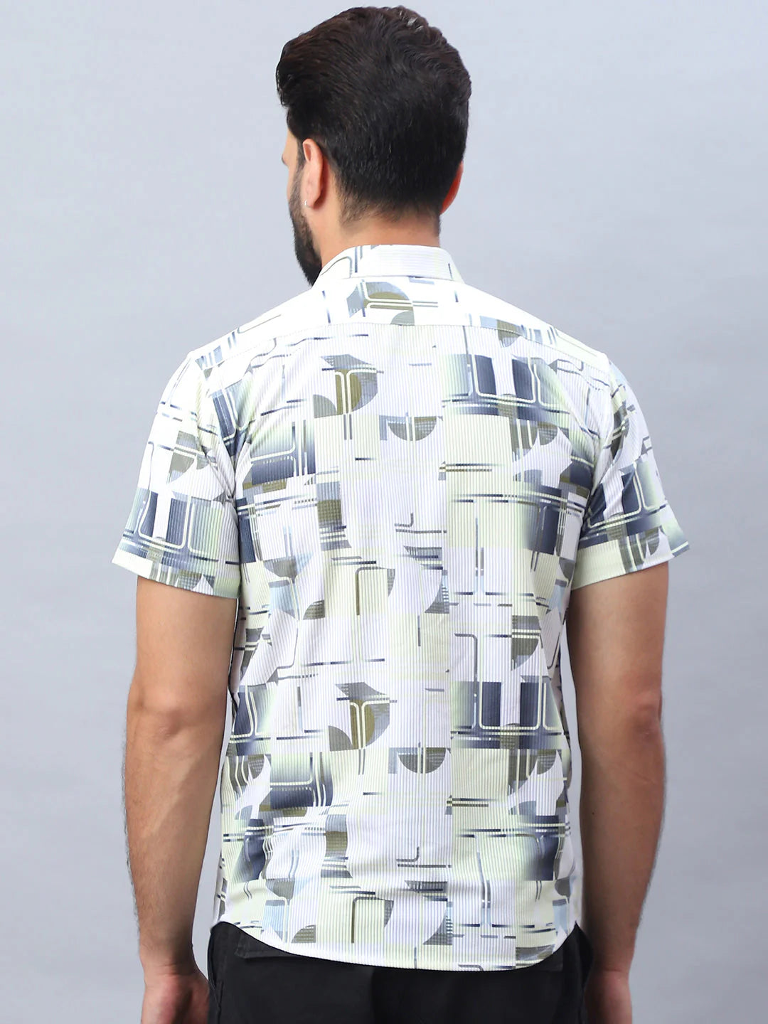 Printed Casual Shirt for Men - Lime